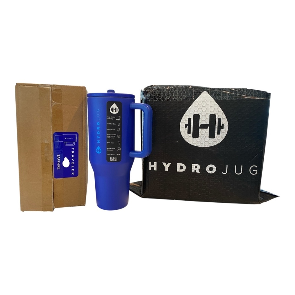 NWT LIMITED EDITION + SOLD OUT Hydrojug Traveler 40oz Tumbler – Sapphire Blue